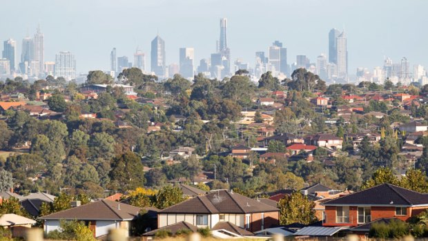 All sprawled out ... Melbourne's fringe suburbs are 'obesogenic environments'.