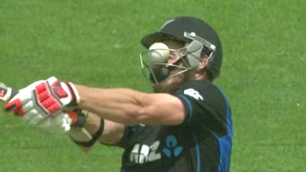 McClenaghan needed stitches near his left eye after the ball smashed into his face. 