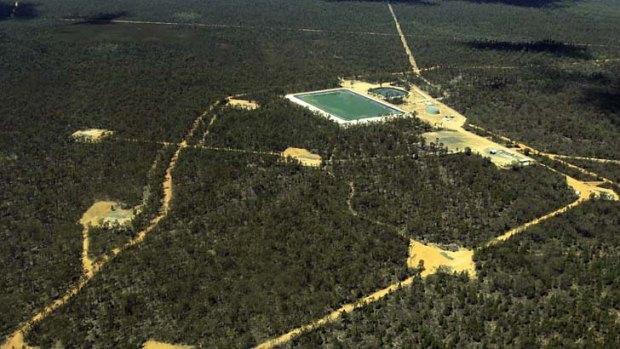 New CSG water spillage: The Pilliga forest.