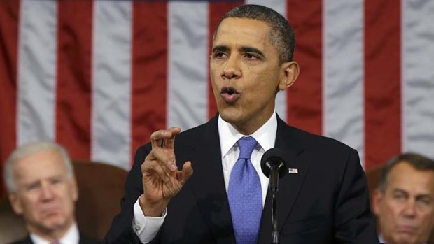 State of the Union speech ... US President Barack Obama.