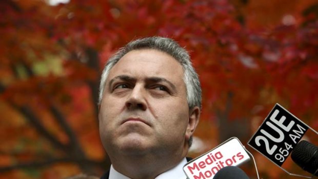 "The Shadow Treasurer, Joe Hockey, said yesterday it was all about the Labor Party 'giving out handfuls of taxpayer's money in a desperate bid to improve their electoral stocks.'"