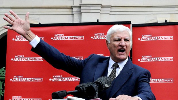 Bob Katter: Buoyed by recent strong polling in Queensland for Australian Party.