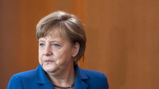 Integrationist pressure ... German Chancellor Angela Merkel.