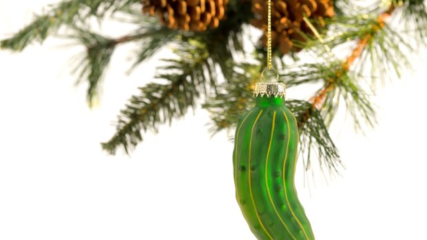 The first to find the pickle on Christmas Day receives an extra gift.