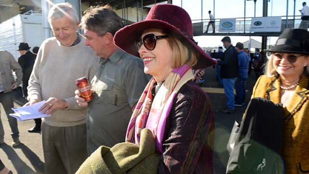 Ladies-only lunch: Gai Waterhouse fulfilled a commitment at Warrnambool on Tuesday but wouldn't be drawn on the More Joyous saga.