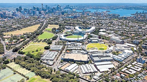 Prime position: The Entertainment Quarter is situated near Moore Park and Centennial Park.