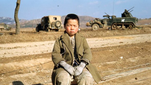 Archive footage brings the Korean war to life.