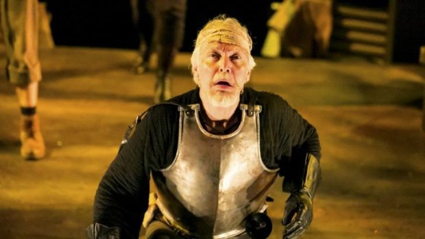 He's the Man: Tony Sheldon excels as both Cervantes and, here, Don Quixote.