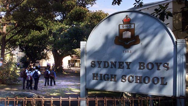 Hotly contested: Sydney Boys High wants to admit a class of local students in year seven.