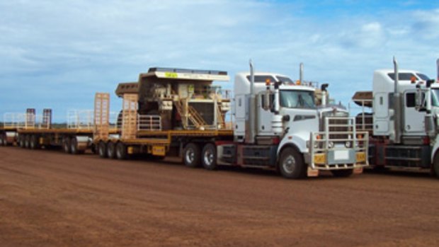 Some of Heather Jones' trucks.