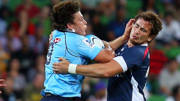 Hanging tough . . . Melbourne Rebels will go in hard and on the defensive in their clash against the Waratahs.