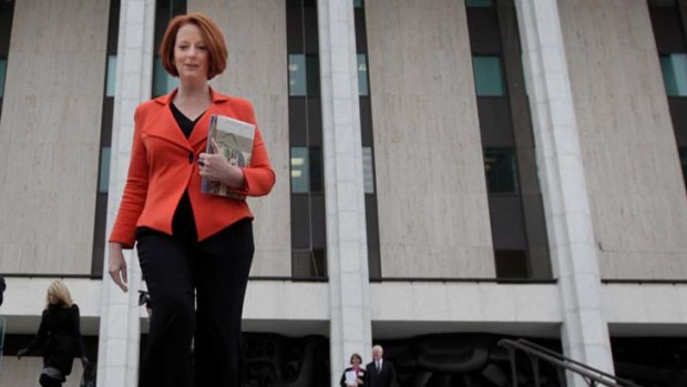 Best foot forward ... Julia Gillard will address the NSW Labor Party's annual conference at the Sydney Town Hall today.