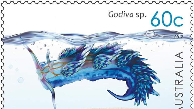 Godiva graces one stamp.