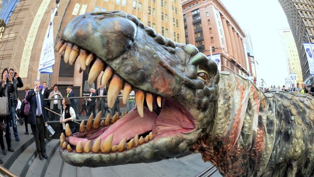The Australian Museum's tyrannosaurus exhibition has won record attendance figures in North America.