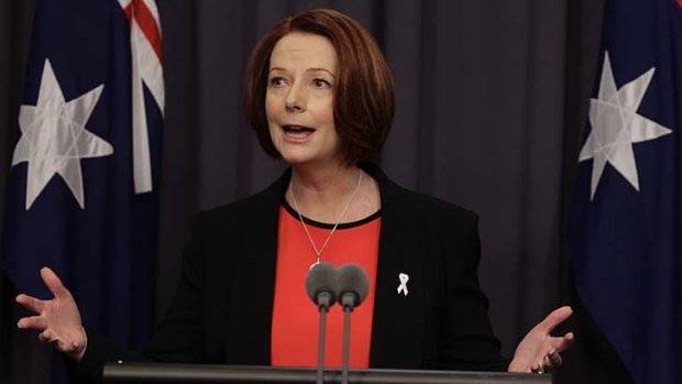 Setting the agenda ... Julia Gillard.