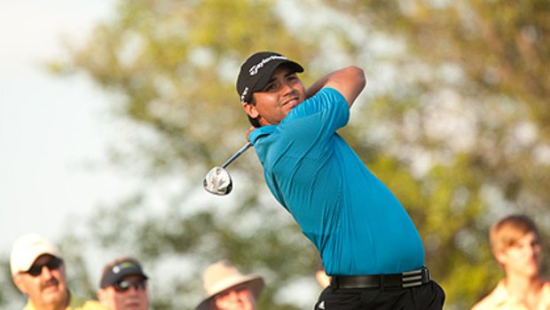 Australian Jason Day on the tee during his second round.