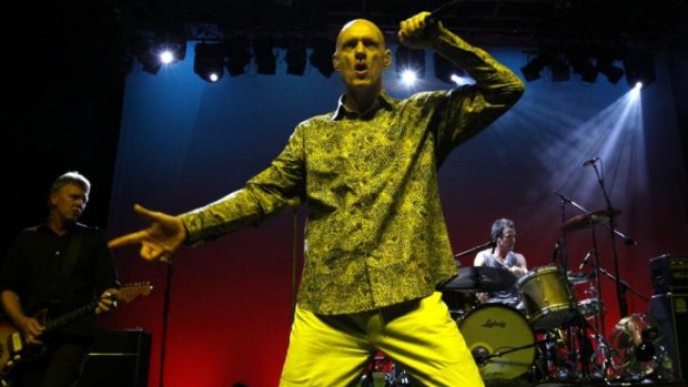 Peter Garrett and Midnight Oil play at the Royal Theatre in Canberra in 2009.