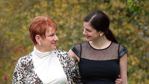 Nina Tovey with her mother, cancer survivor Jan Rinella.
