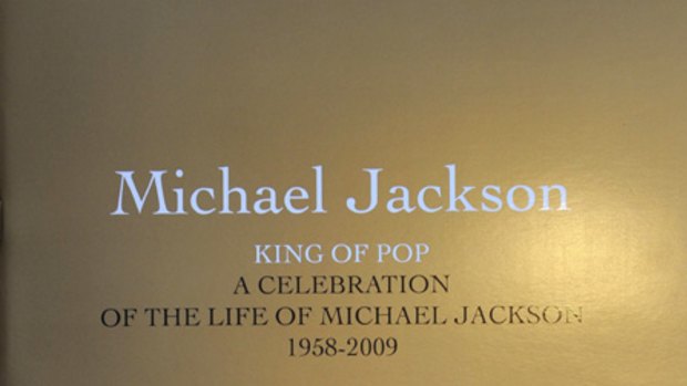 The program cover for the Michael Jackson memorial service.