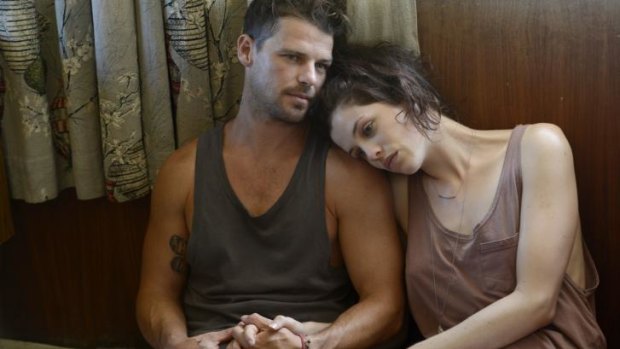 Doomed: Nathan Phillips and Jessica De Gouw grapple with the news that the end is nigh in <i>These Final Hours</i>.