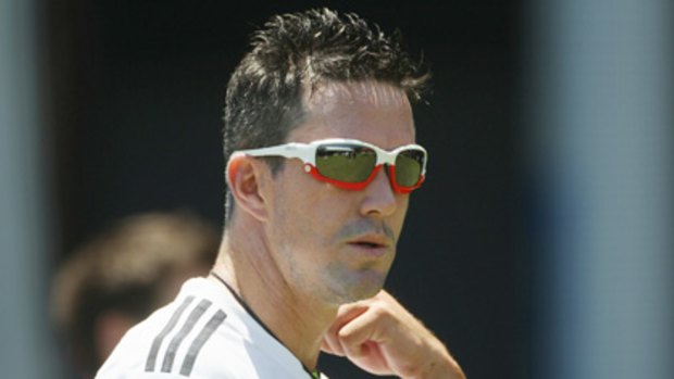 Kevin Pietersen in the Adelaide nets.