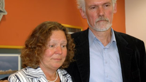 The parents of missing German backpacker Jan-Christian Bielenberg.