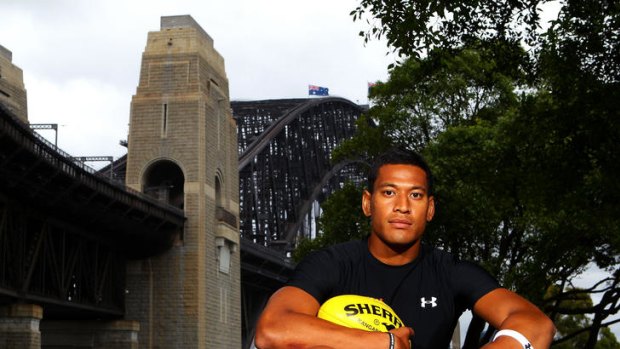 Star recruit Israel Folau has had to learn many new skills for 2012, but singing may not be one of them.