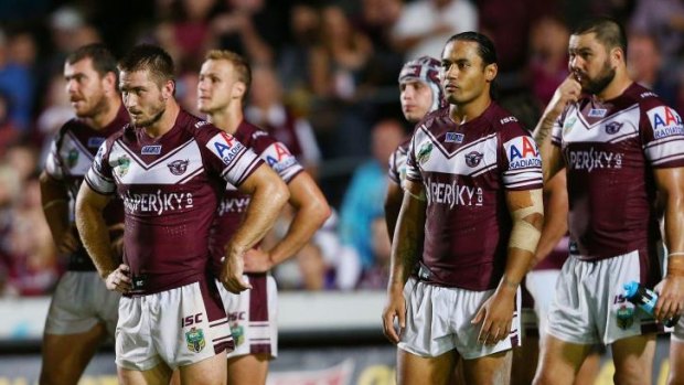 Drama off the field, success on the field: the Manly Sea Eagles of 2014.