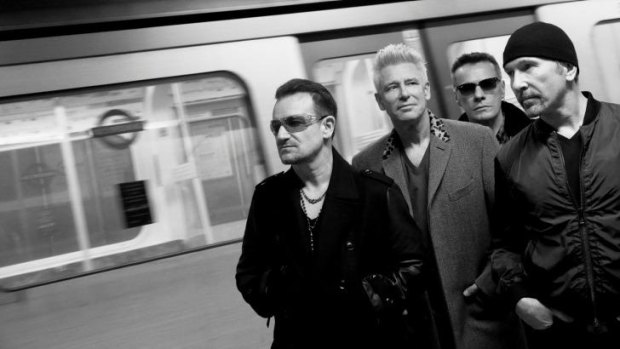 Their train's coming in: U2.