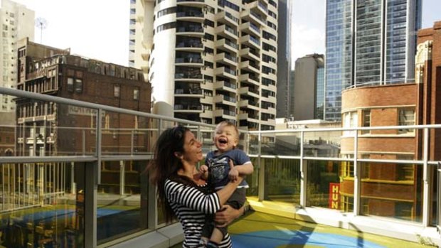Extra upfront costs ... Krystal Farley said her fees had risen from $110 a day to $118 for her son, Joshua, 14 months, who attends the World Tower Childcare Centre in the city.