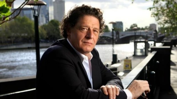 Marco Pierre White steps up to the kitchen sink in <i>MasterChef</i>.