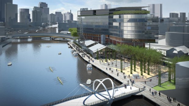 An artist's impression of the North Wharf.