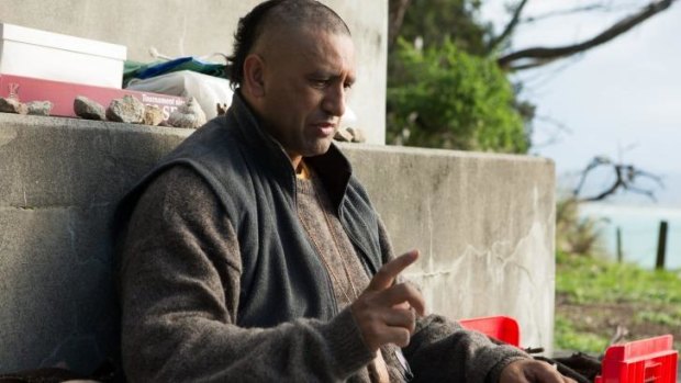 Cliff Curtis as Genesisi Potini in <i>The Dark Horse</i>.