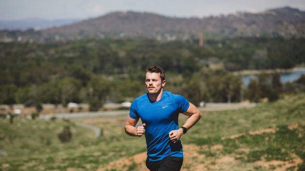 John Hulin is training for the half marathon at the Australian Running Festval.