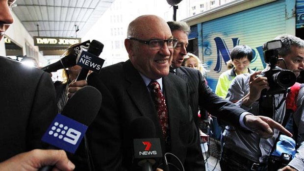 "Farm enterprises" ... Ian Macdonald arrives at the ICAC inquiry.