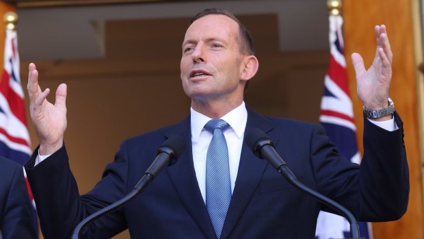 Prime Minister Tony Abbott is now adopting a "glass half-full" approach to the budget.