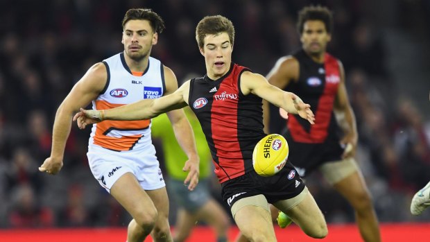 Essendon's Zach Merrett personifies effort against GWS. 