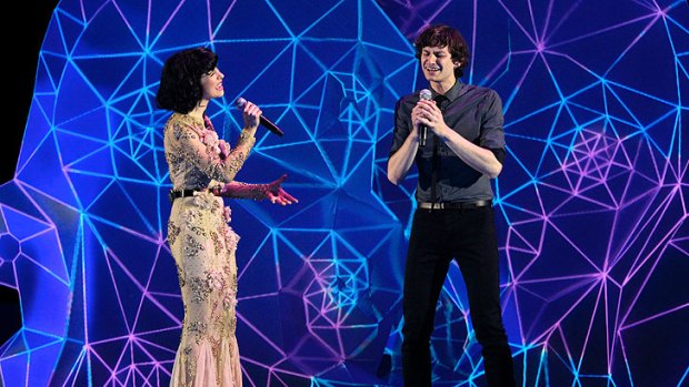 Kimbra and Gotye perform at the ARIAs last year.
