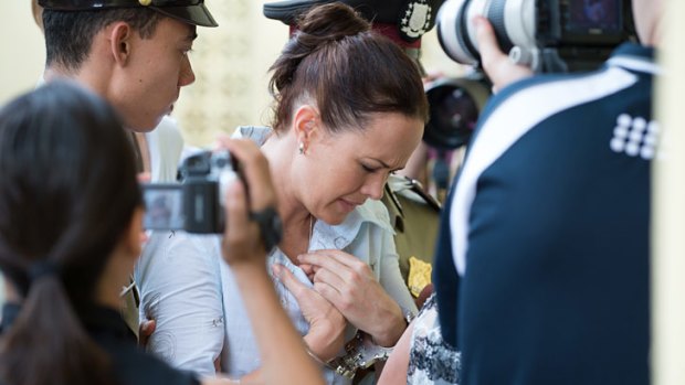 Ratings gold? Krew Boylan (centre) as Schapelle Corby in a scene from the <i>Schapelle</i> telemovie.