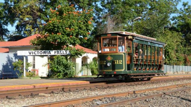 An image of the tram taken from the Steam Train Company website.