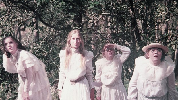 Karen Robson (Irma), Anne Lambert (Miranda), Jane Vallis (Marion) and Christine Schuler (Edith) in Peter Weir’s 1975 film.