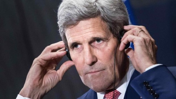 Talking: US Secretary of State John Kerry has been touring the Middle East in an attempt to win Arab and Turkish support for the military action in Iraq and Syria.