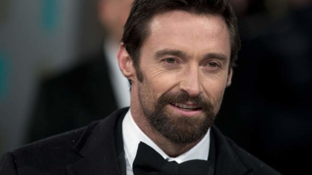 Hugh Jackman ... sporting a beard.