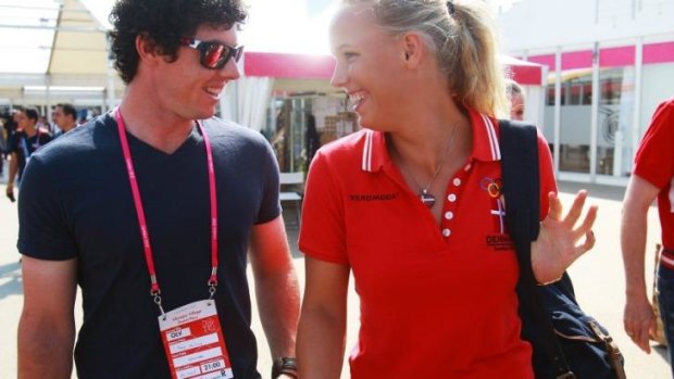 McIlroy and Wozniacki at the London Olympics in 2012.