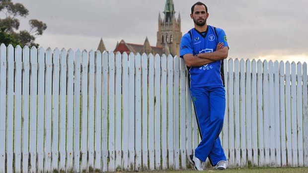 Pakistani asylum seeker and cricketer Fawad Ahmed.