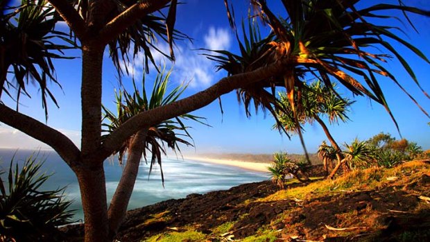 Unspoilt ... the view southward along the Tweed Cosat to Kingscliff.