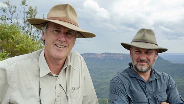 John Doyle and Tim Flannery in <em>Two on the Great Divide</em>.