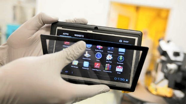 A prototype tablet is assembled at a DataWind site in Montreal. The company's plan to invigorate India's electronics manufacturing by producing low-cost tablets for students has gone awry.