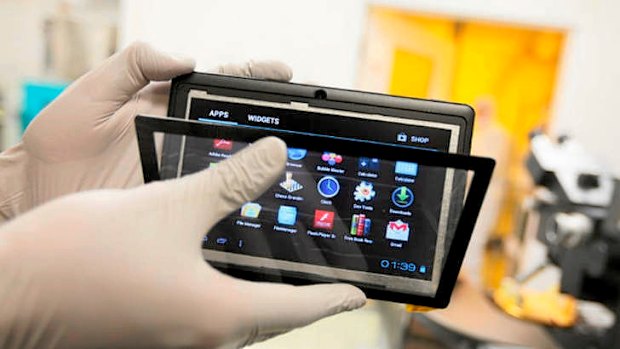 A prototype tablet is assembled at a DataWind site in Montreal. The company's plan to invigorate India's electronics manufacturing by producing low-cost tablets for students has gone awry.