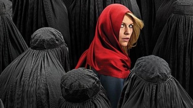 "Red Riding Hood lost in a forest of faceless Muslim wolves": A <i>Homeland</i> 4 promotional picture.
